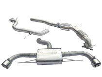 Audi TT 1.8 & 2.0 TFSI (Mk2) (2WD) Dual Exit T/Ps 11- Turboback-sportavgassystem (Med De-Cat) Cobra Sport